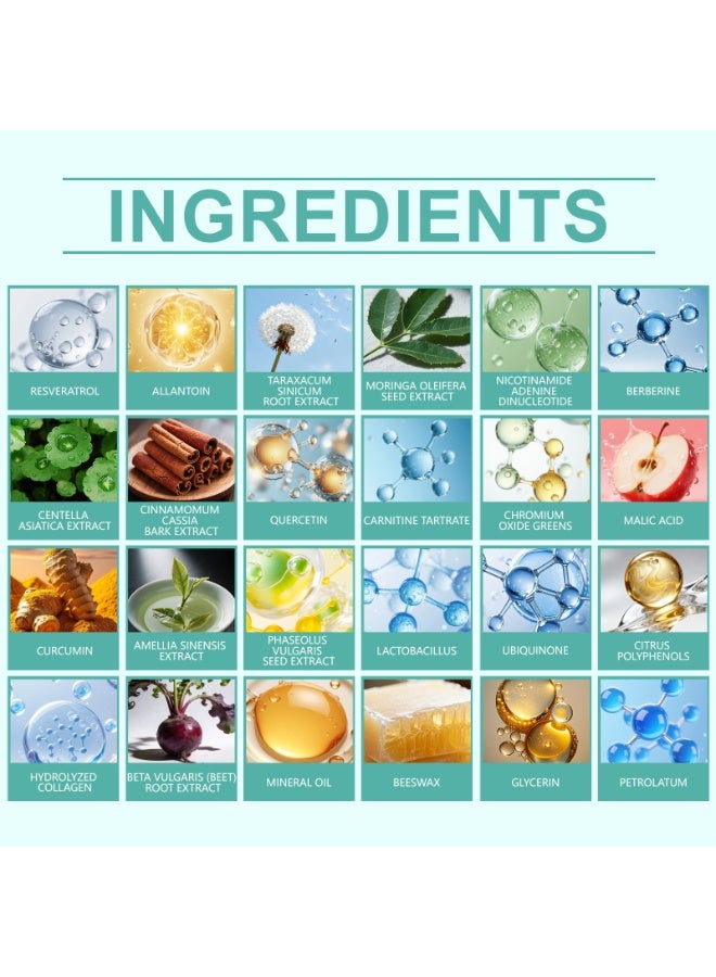 وينز تاون 3 عبوات من لصقات بربرين مع NAD+ لتحسين التمثيل الغذائي والصحة | حرق الدهون، تنظيم مستوى السكر في الدم، تحسين الدورة الدموية، نحت الجسم، 6 لصقات/علبة - Image 4